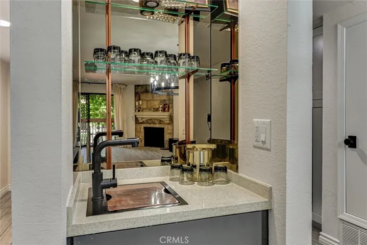 Wet bar is perfect for entertaining!