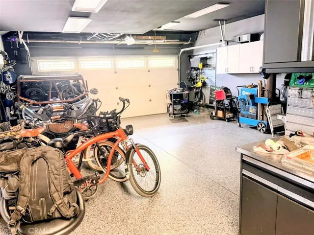 Garage with overhead storage