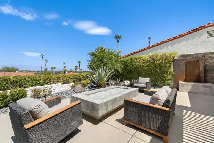 Patio fireplace