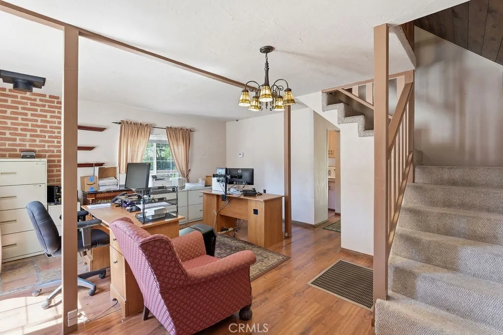 down stairs office