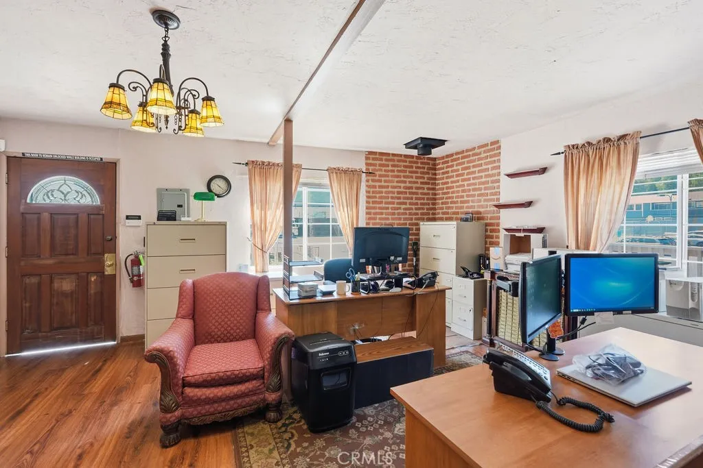 down stairs office