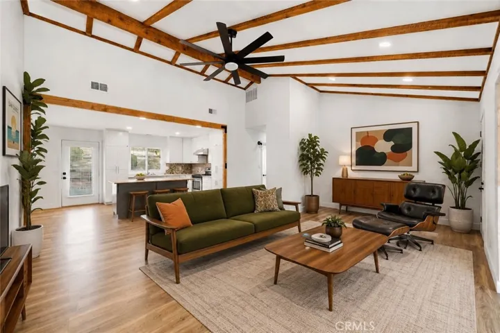 photo is digitally altered for virtual staging