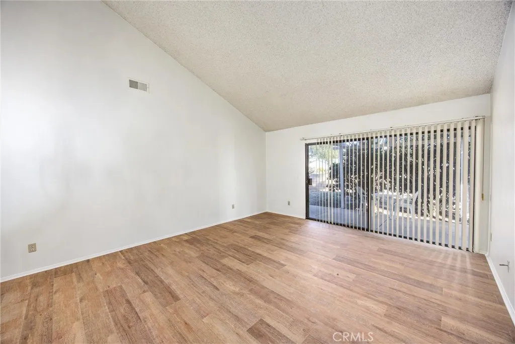 Inviting family room with easy access to the backyard