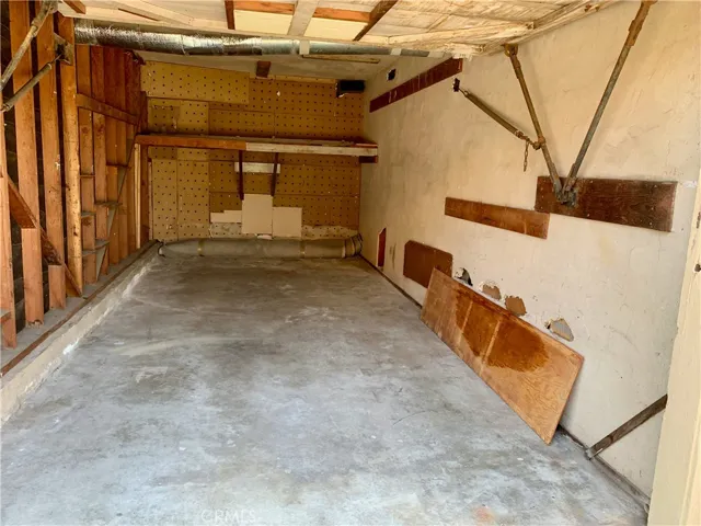 deep garage space