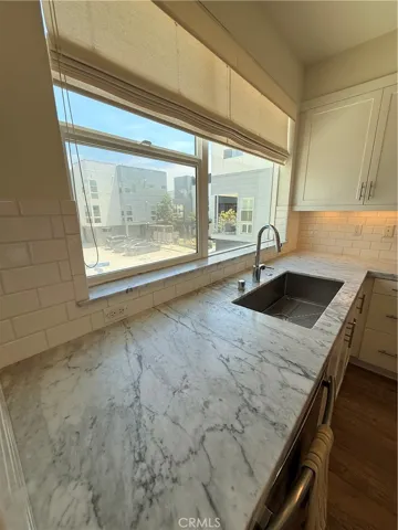 Carrera Marble counters in Kitchen