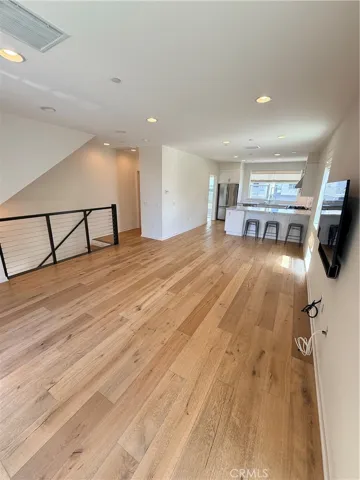 2nd floor family room w/ wood floors