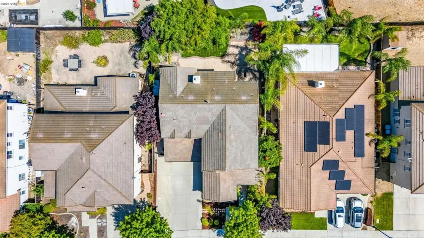 Aerial perspective showcasing multiple residential properties