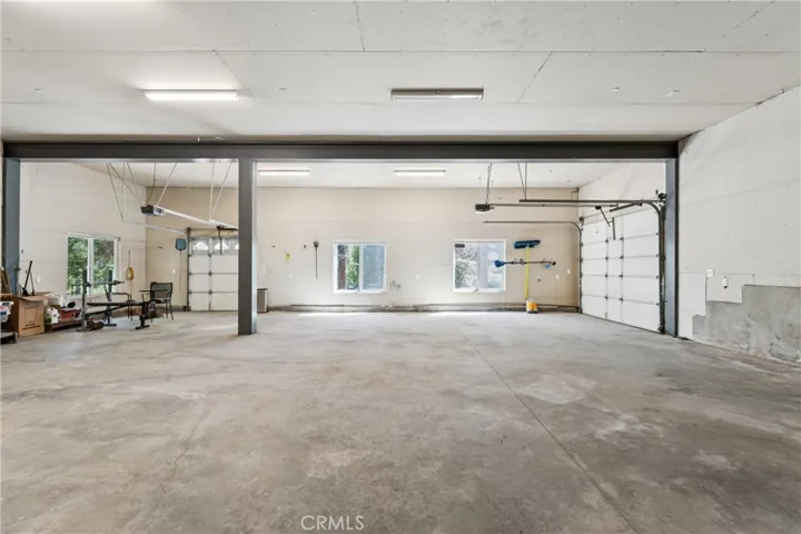 Lower level garage could serve as workshop