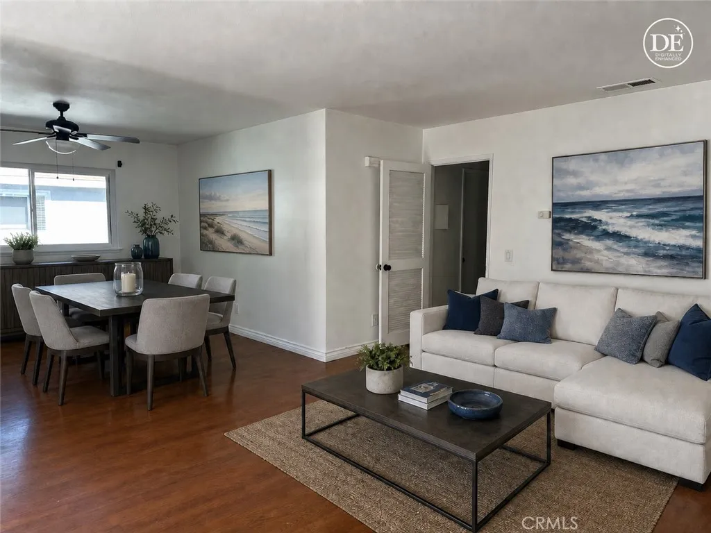AI enhanced photo to give an idea of furniture placement