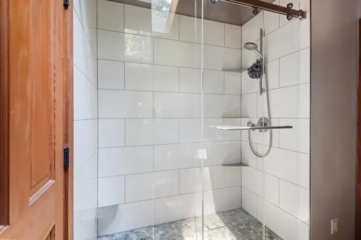 New shower primary bathroom