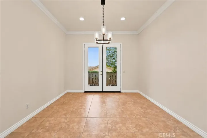 Dining Room with French Doors