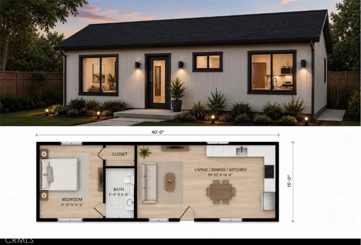 Garage conversion rendering