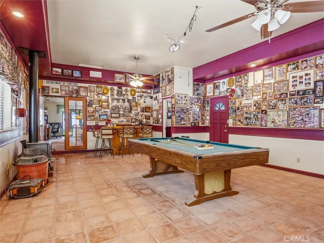 Game room with a bar