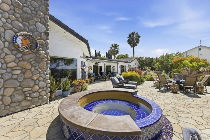 Solar & natural gas heated private spa.