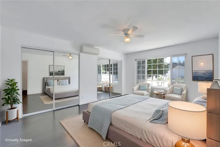 Virtually staged Bedroom 1