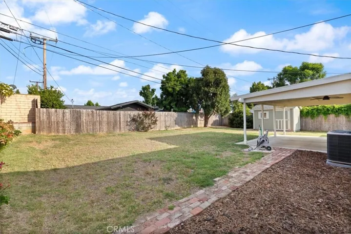 Large Private Backyard.
