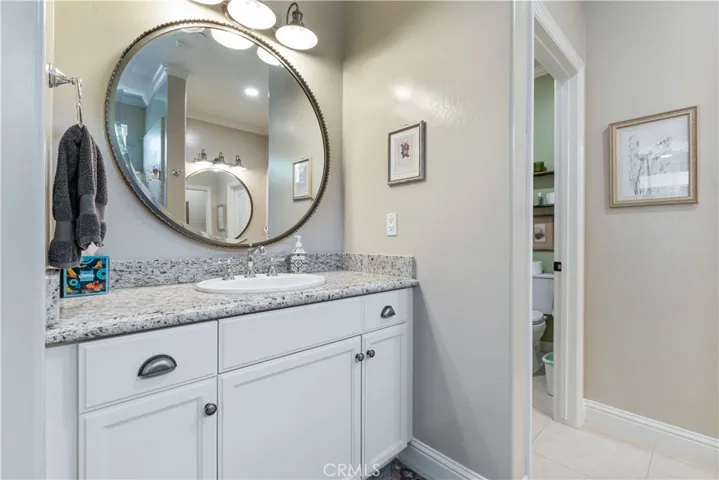 Primary Bath with dual vanities.