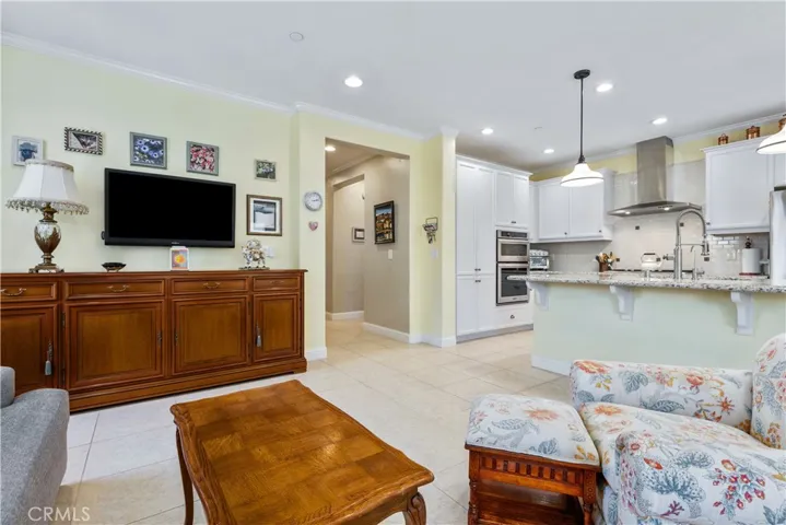 Kitchen opens nicely to Living Room.