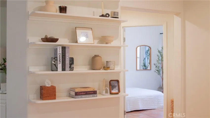 Built In Shelving Off Living / Dining Area