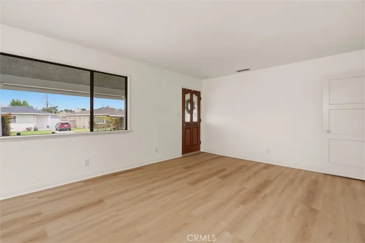 Open living area with  sight lines to the front.