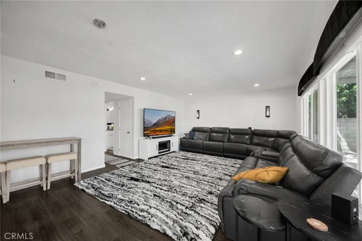 Family room off of kitchen