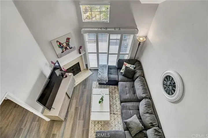 Aerial View of Living Room