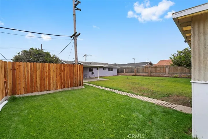 Electrical, water and gas conduit stub-out in this corner of the yard. Ideal for future ADU (check with the city)