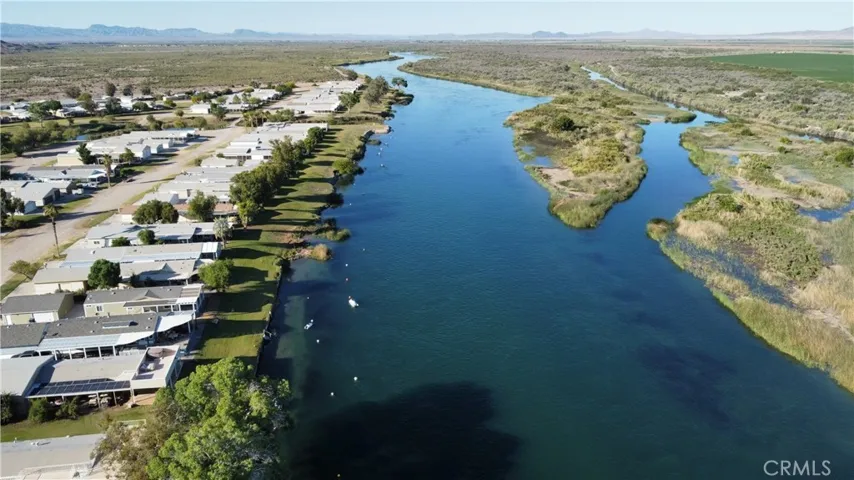 Aerial view upstream