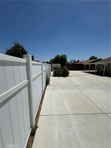 view of back fence