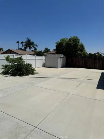 large concrete yard