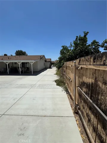view of left side of yard