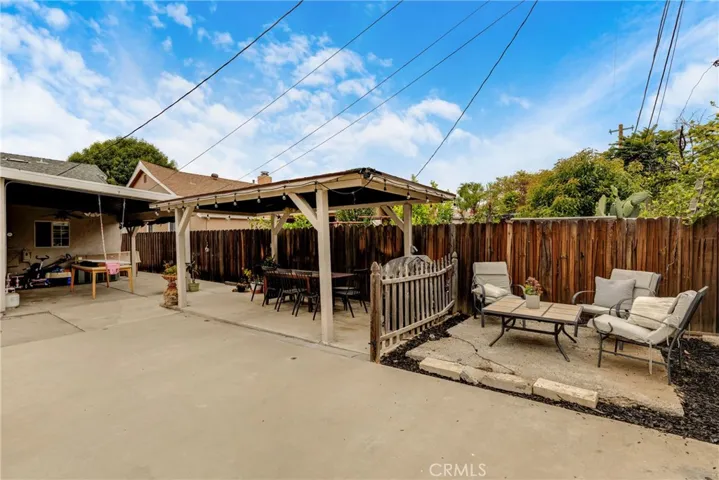 Outdoor seating area