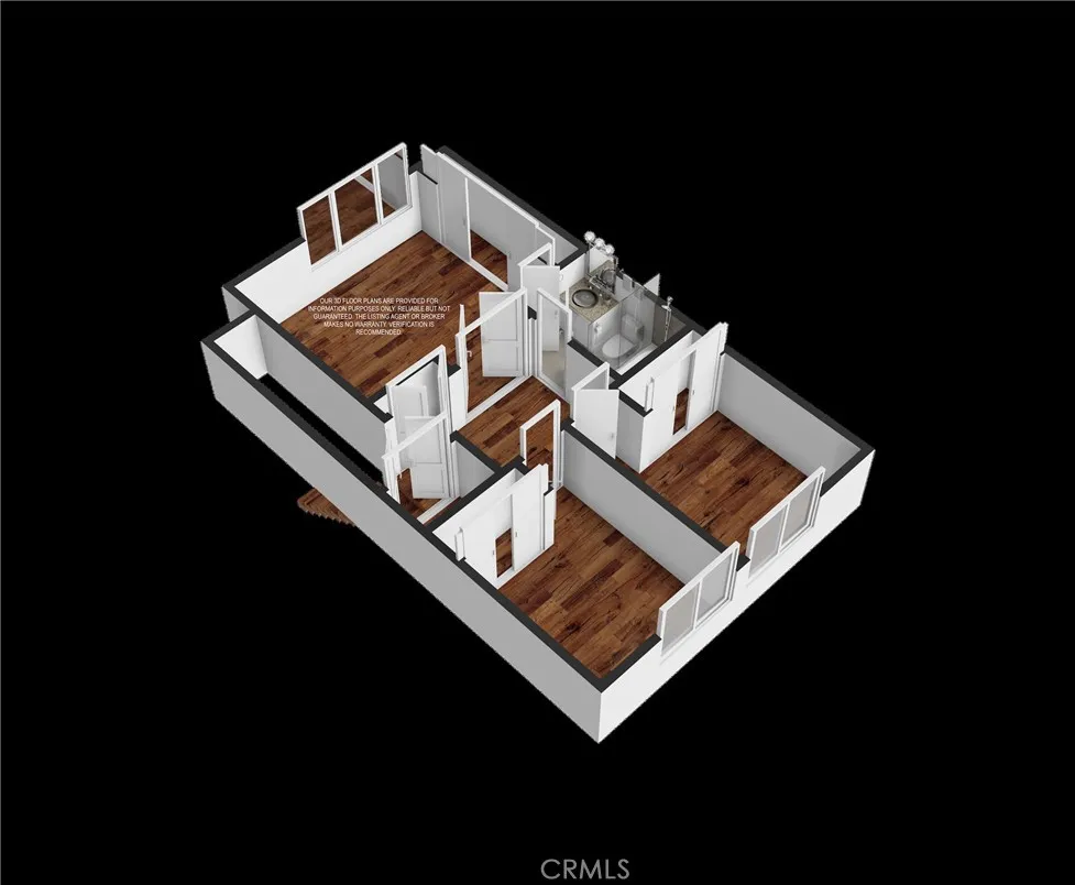 2nd Level 3D Floor Plan