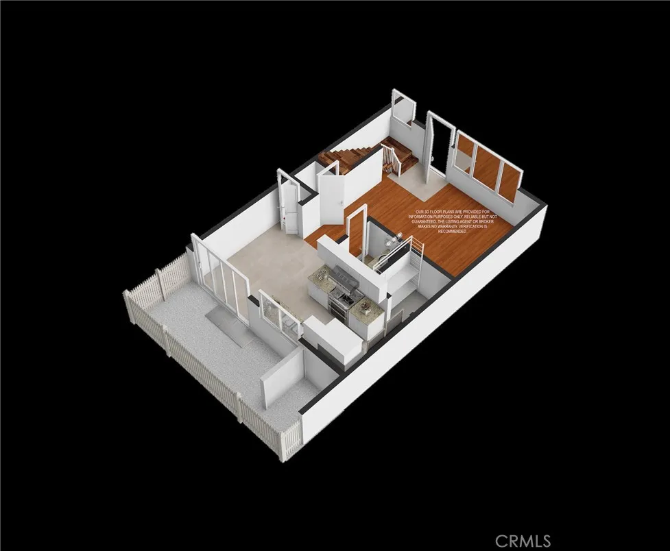 Ground Level 3D Floor Plan