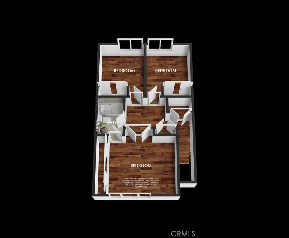 2nd Level 3D Floor Plan