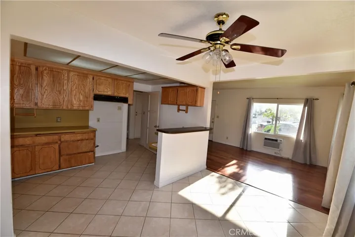 open kitchen with dining area