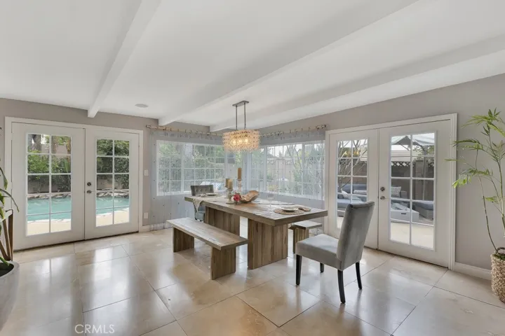 Dining room towards pool