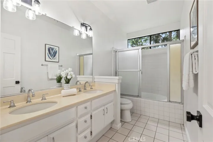 Primary bathroom with double sink