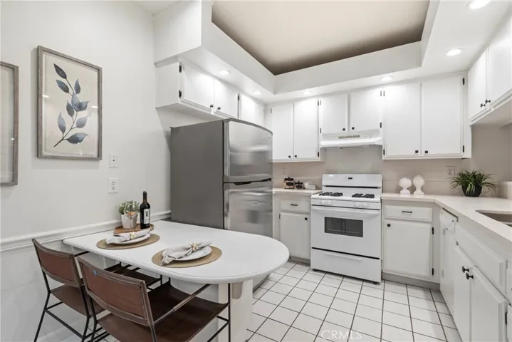Kitchen with built in breakfast table