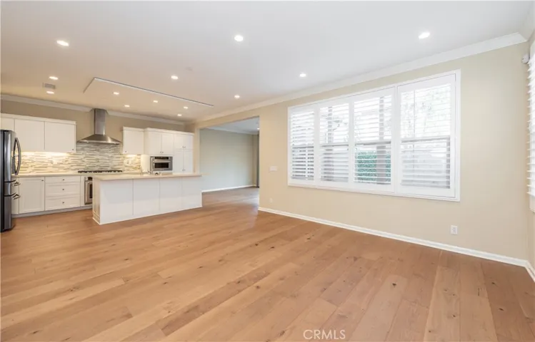 Living room and kitchen