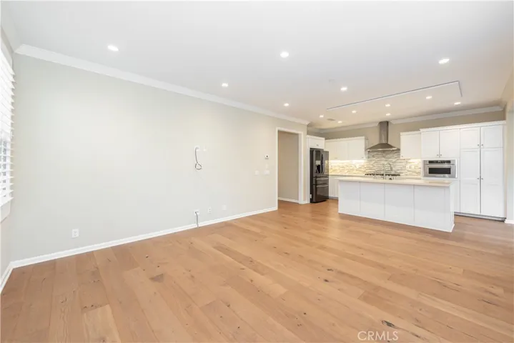 Living room and kitchen