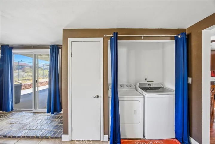 Laundry inside the Bonus room