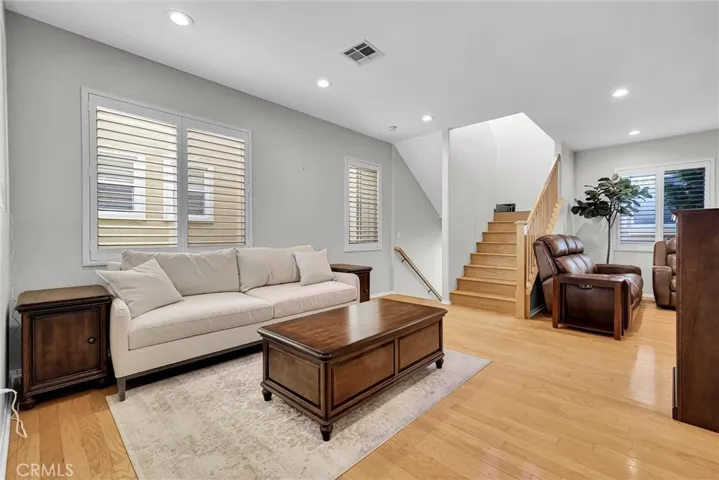 Family room between kitchen and living room