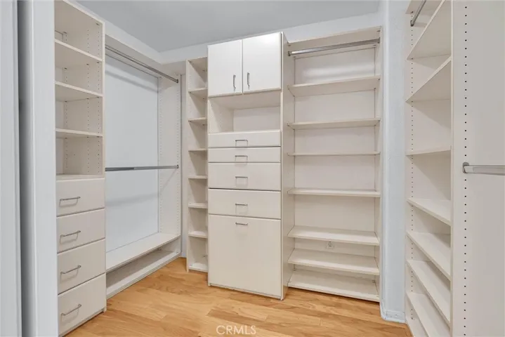 primary suite walk-in closet