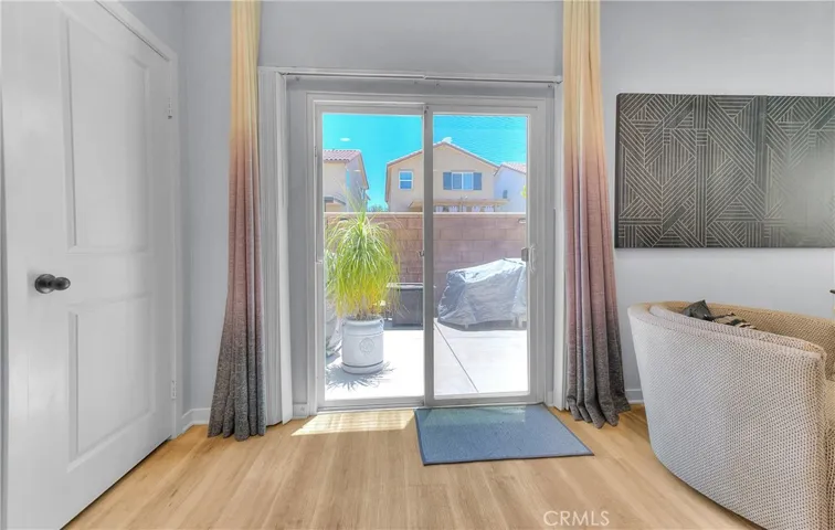 Sliding doors to patio.