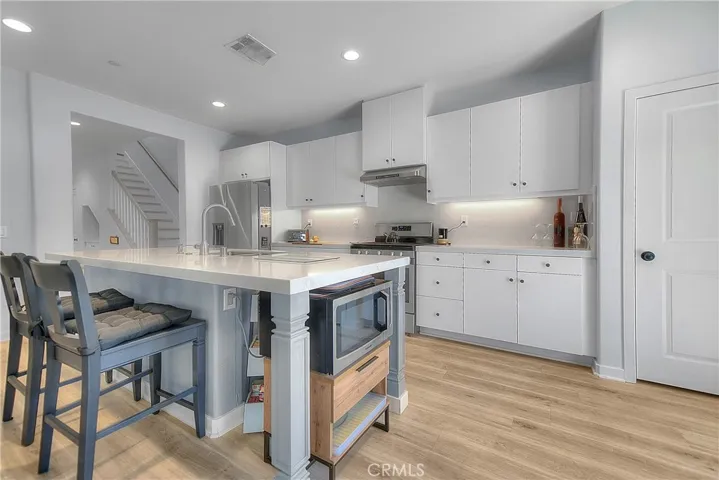 Large kitchen & pantry closet.