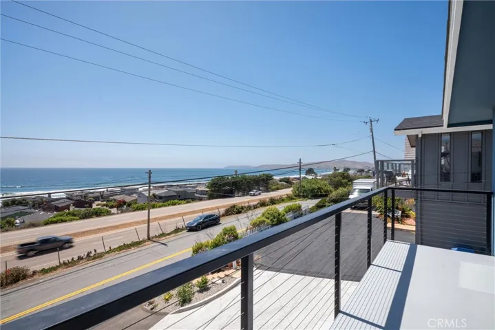 Ocean views stretching northwards
