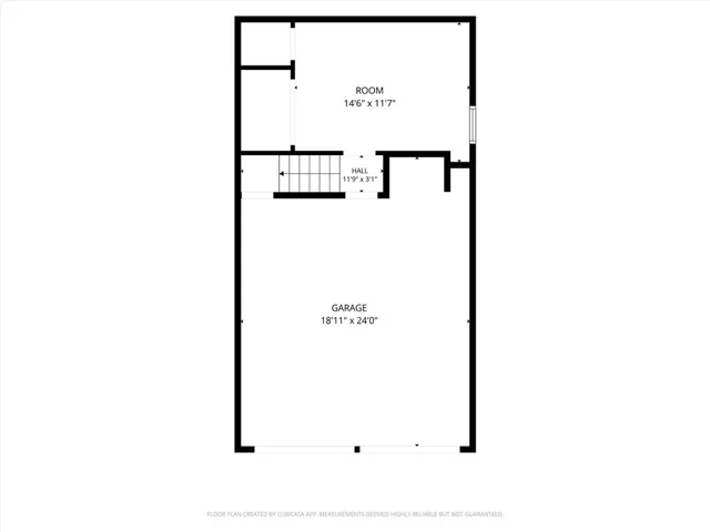 Ground level bedroom and garage