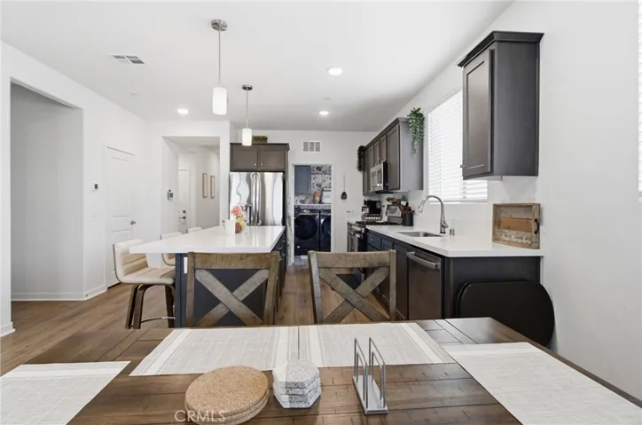 Dining table into Kitchen