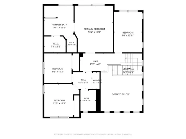 A great floorplan layout of the upstairs space.